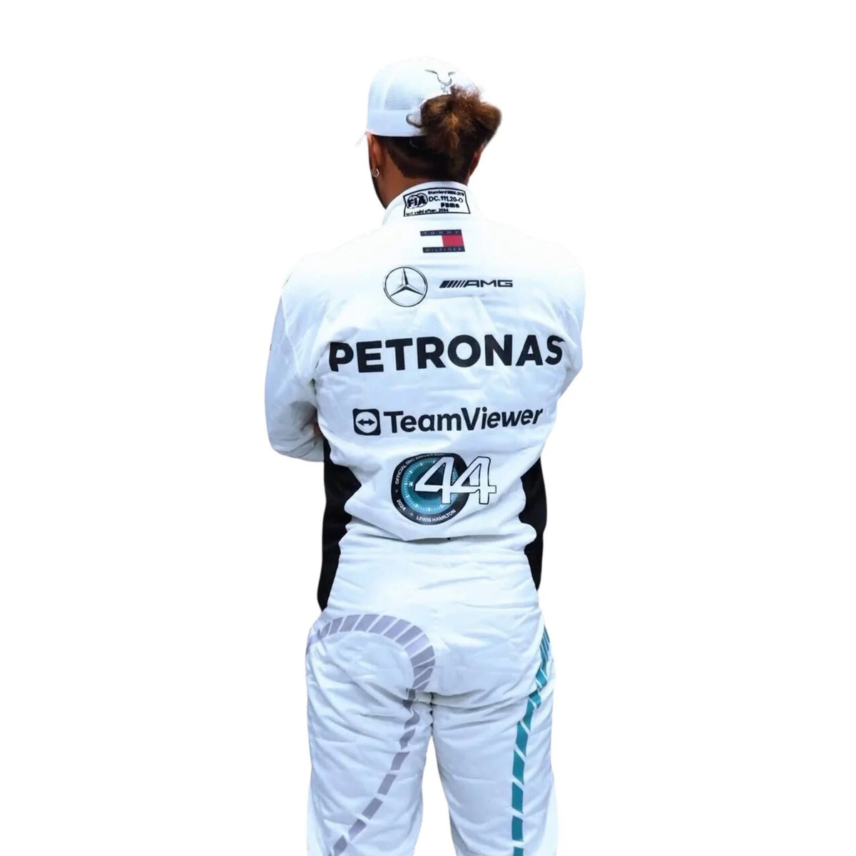 2024 George Russell & Lewis Hamilton Qatar GP F1 Racing Suit - Explicit Pro