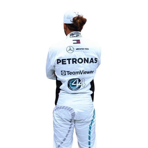 2024 George Russell & Lewis Hamilton Qatar GP F1 Racing Suit - Explicit Pro