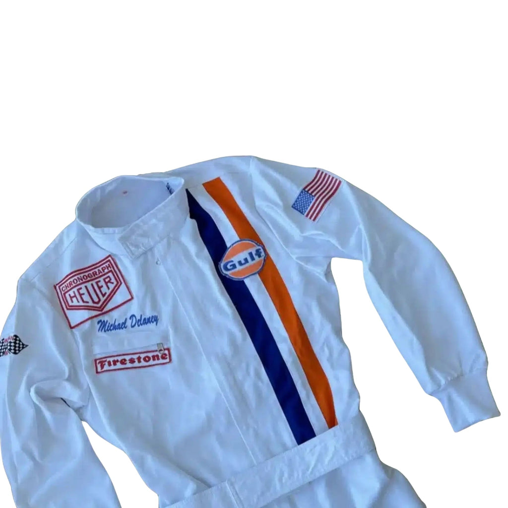 Michael Delaney Steve McQueen Le Mans 1971 F1 Racing Suit Explicit Pro
