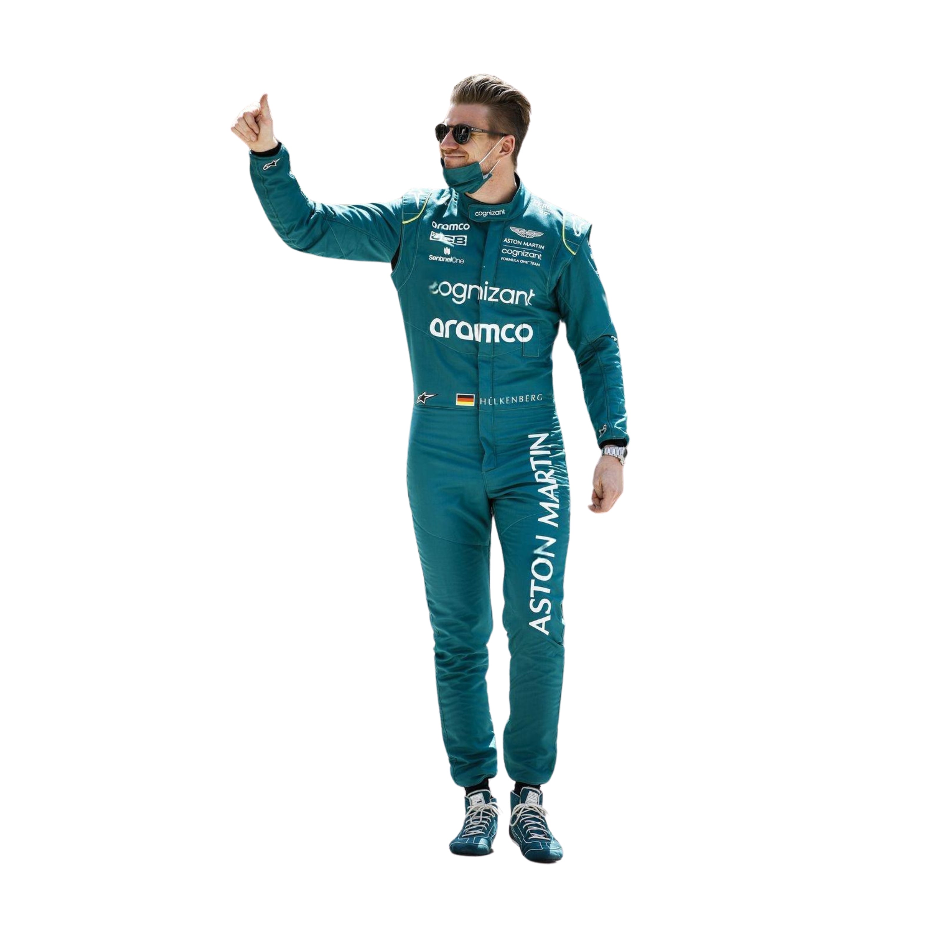 2022 Nico Hülkenberg Saudi Arabian GP F1 Racing Suit Secondary image