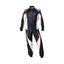 Black / White OMP Tecnica Evo Racing Costume Explicit Pro