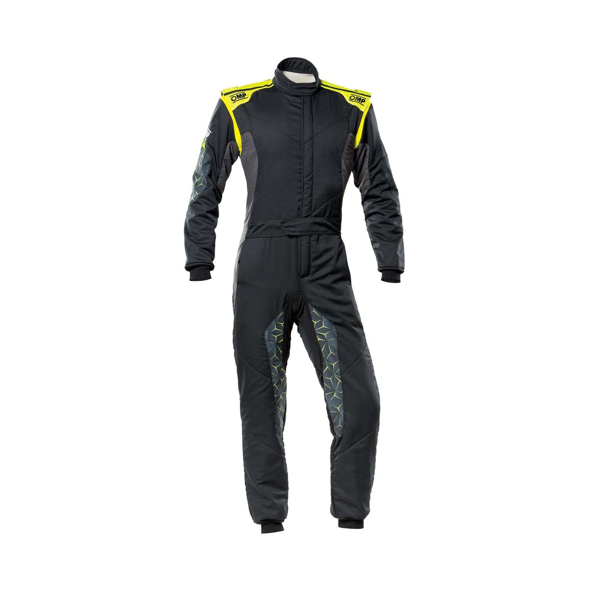 OMP Tecnica Evo Black / Yellow Race Costume Explicit Pro Main image