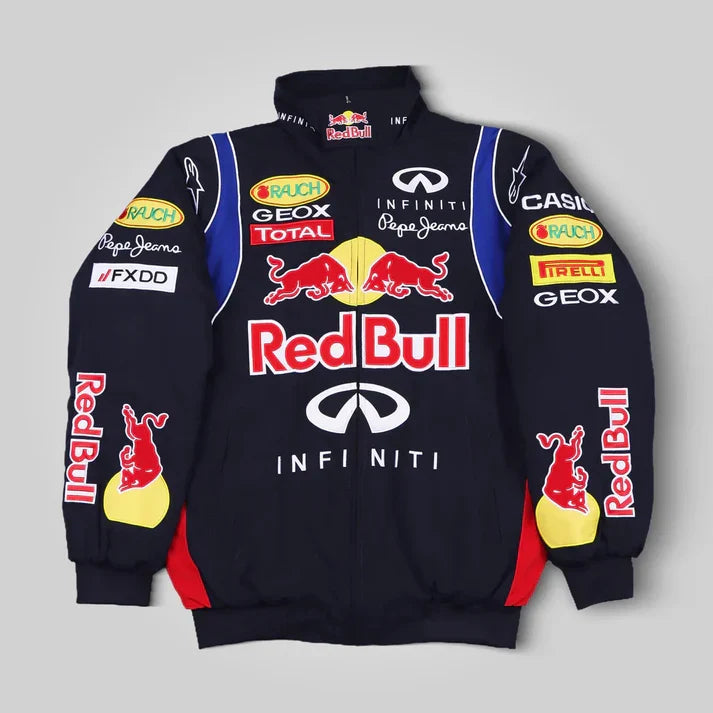 Front view of Redbull-f1-racing-jacket-Explicit Pro