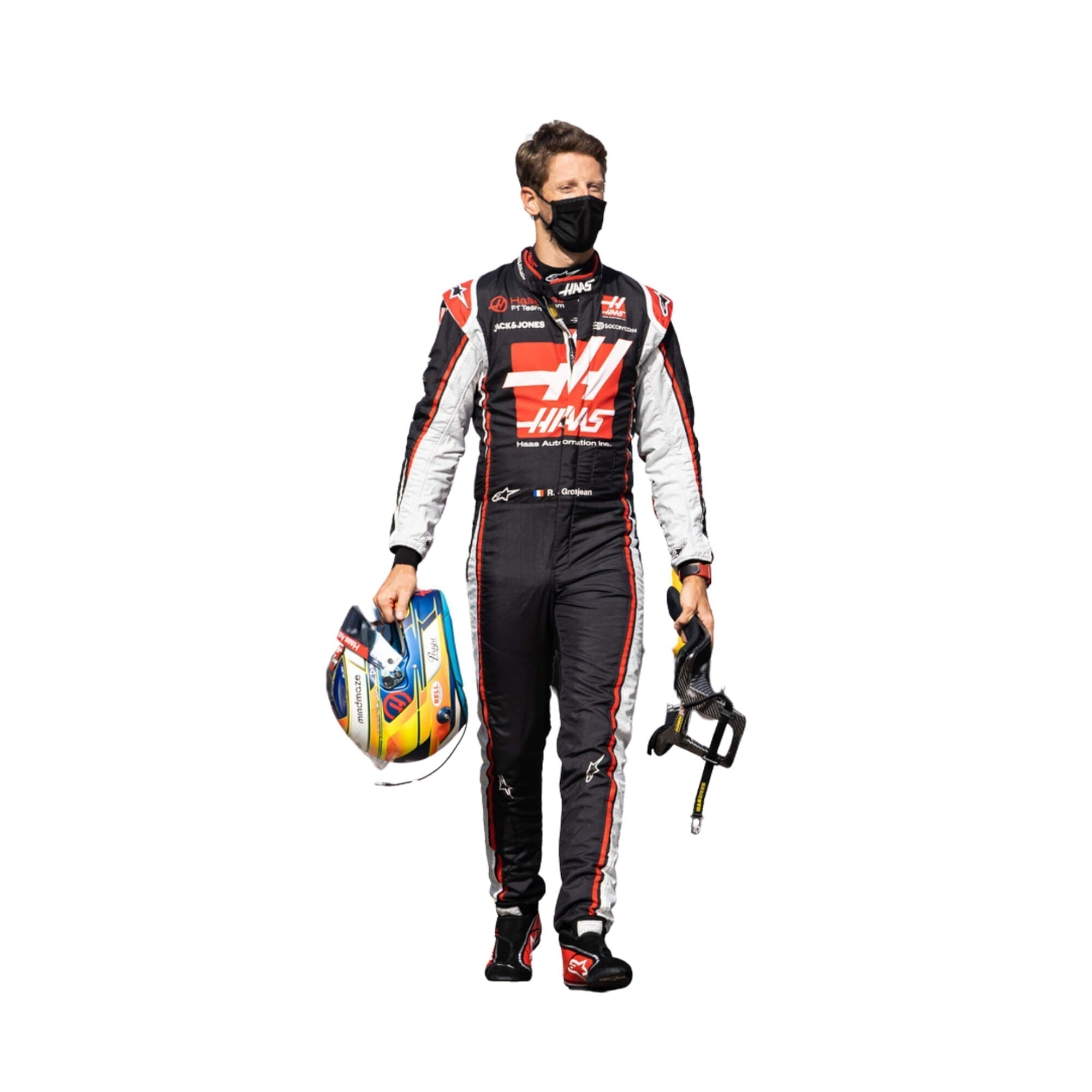 2020 Romain Grosjean Austrian GP F1 Racing Suit Secondary image