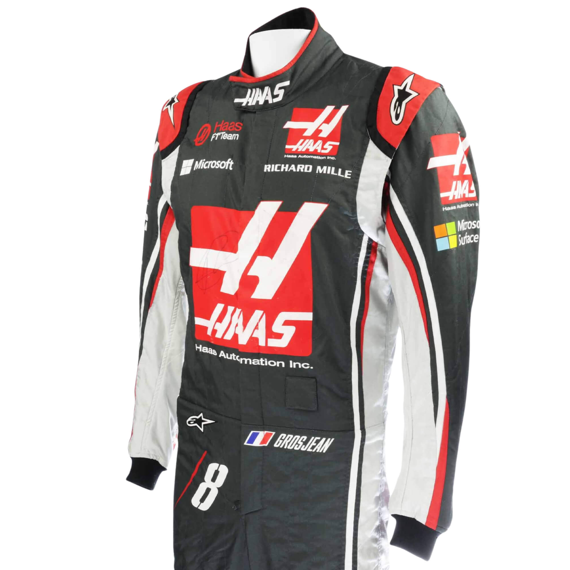 Romain Grosjean 2017 Haas F1 Racing Suit Secondary image