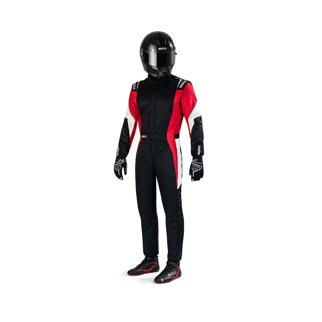Black / Red Sparco Race Costume Explicit Pro
