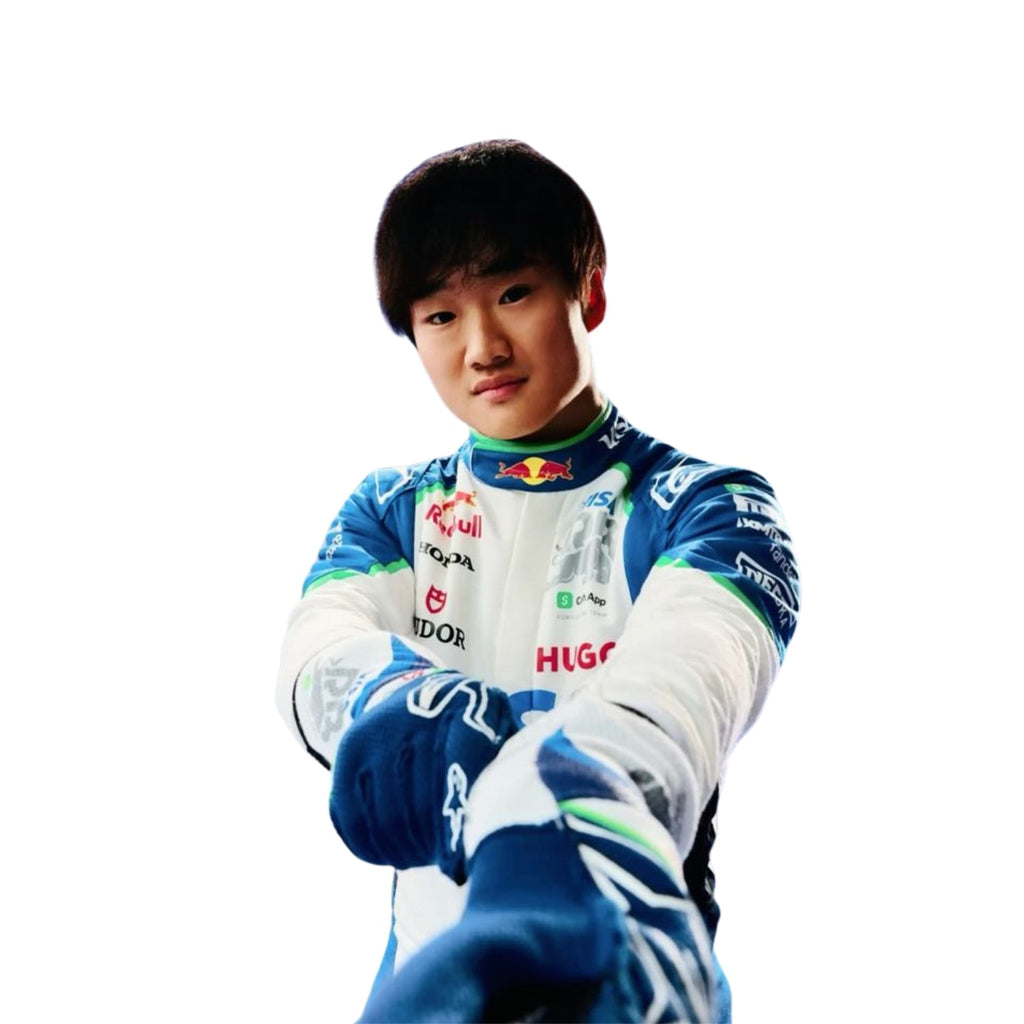 Close-up of Yuki Tsunoda's for the 2025 season, highlighting its unique design elements.
