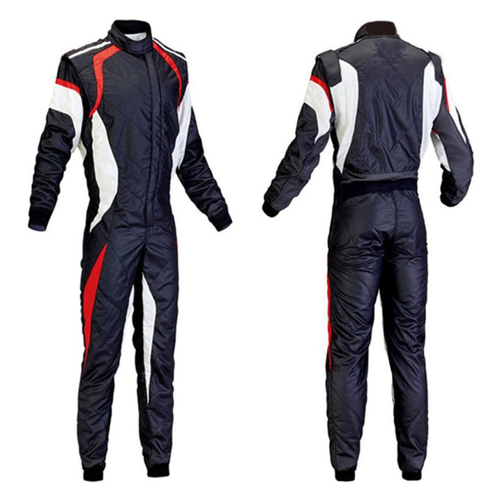 Black / White Kart Race Cordura One Piece suit Explicit Pro