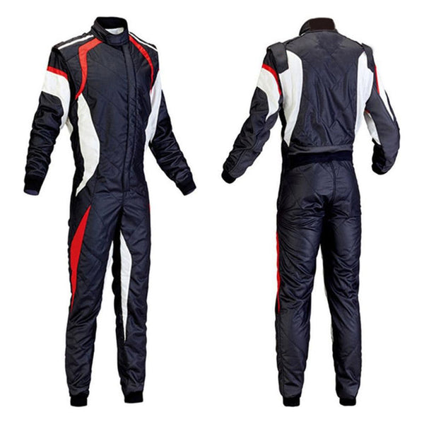 Black / White Kart Race Cordura One Piece suit Explicit Pro