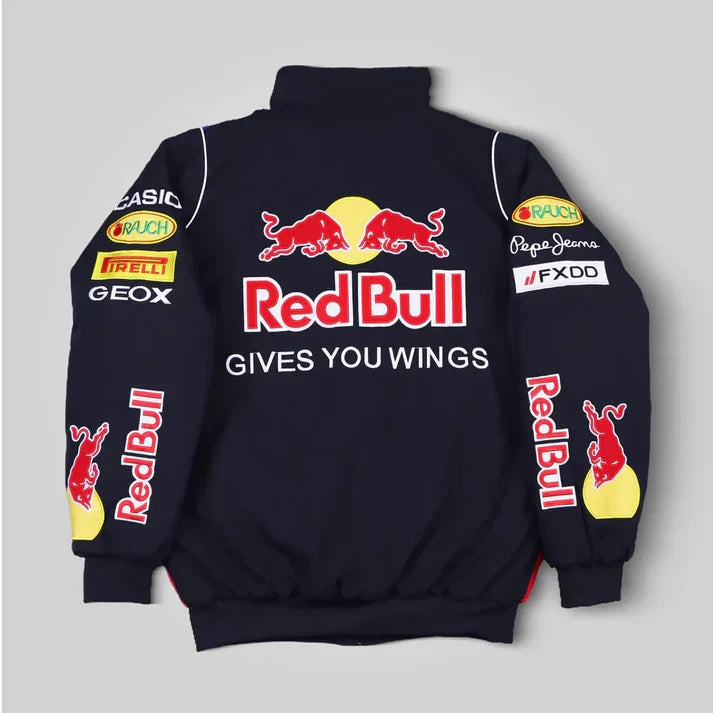 Back view of Redbull-f1-racing-jacket-Explicit Pro