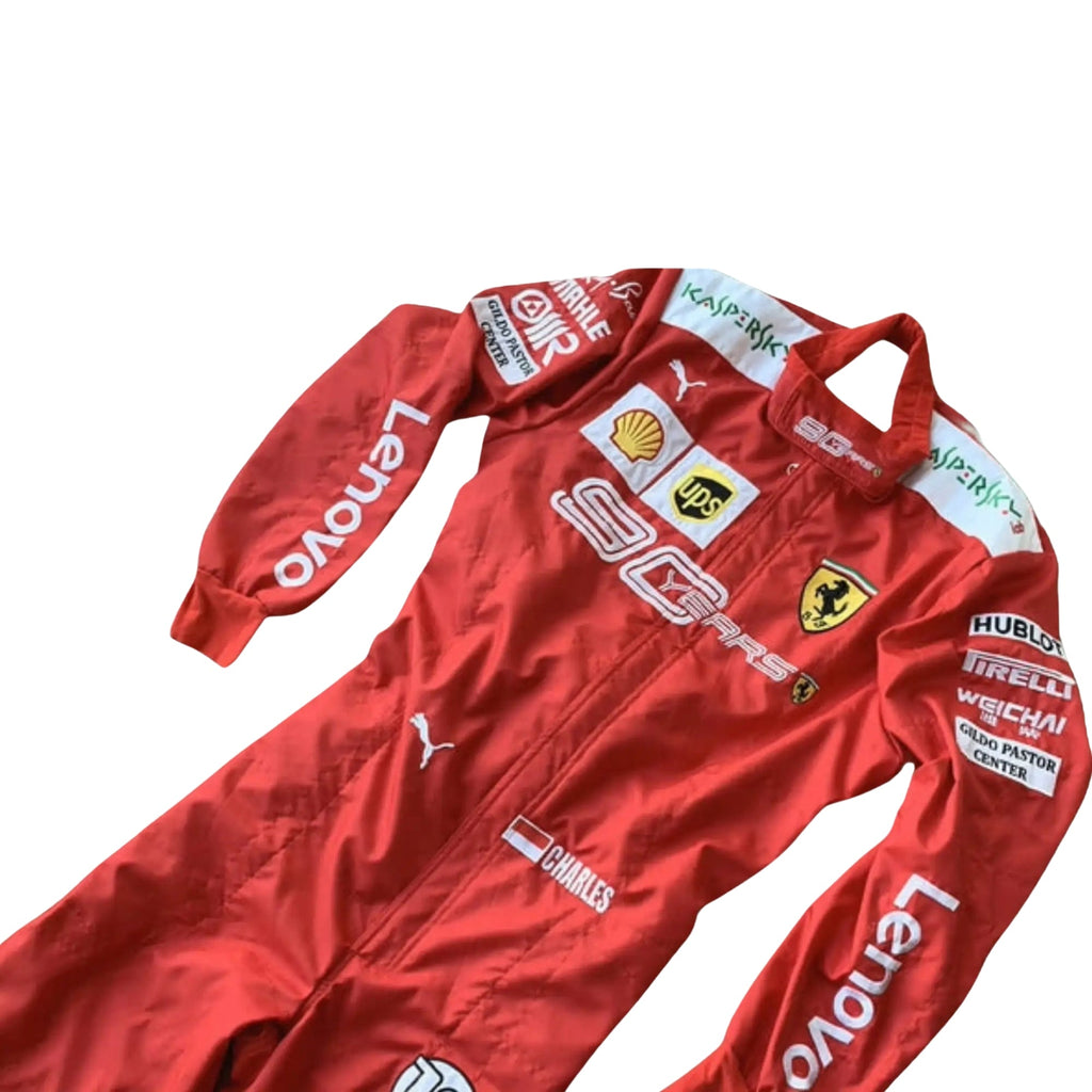 2019 Charles Leclerc Scuderia 90 years f1 Race Suit Explicit Pro