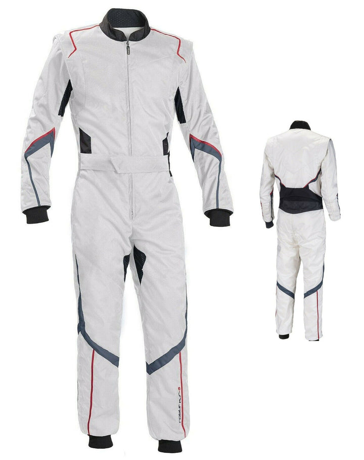 White Go Kart Racing Suit Explicit Pro