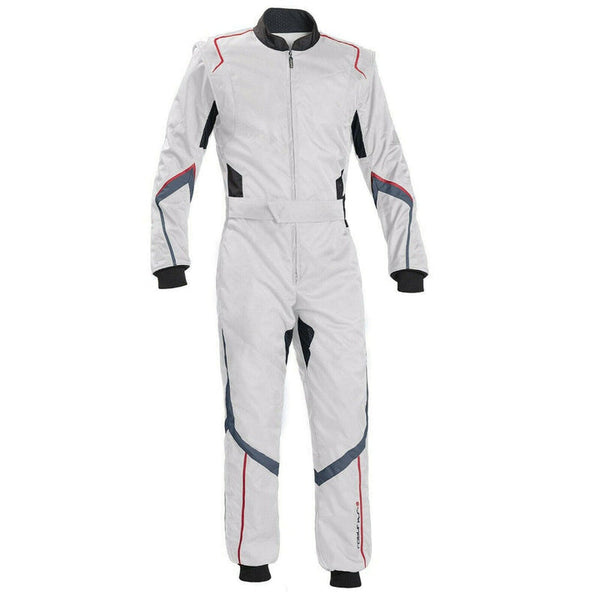 White Go Kart Racing Suit Explicit Pro