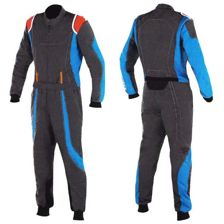 Black / Blue Kart Racing Cordura One Piece suit Explicit Pro