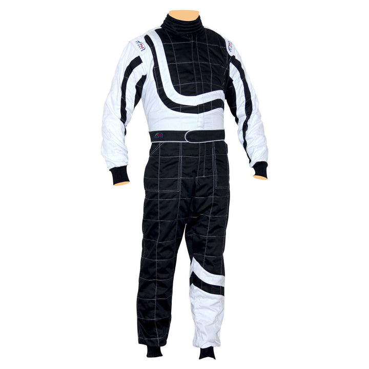 Black / White Go-Kart Driver Race Wear Outfit Explicit Pro