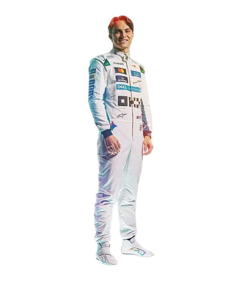 2026 Lando Norris & Oscar Piastri Special White Heritage British GP F1 Racing Suit - Explicit Pro